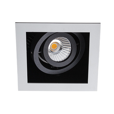 Светильник встраиваемый DL 3014 white/black, чёрный, LED 15W