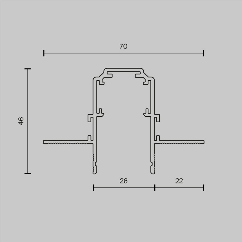 Шинопровод 3 м Exility встраиваемый под ГКЛ 12,5мм, белый 300*7*4,6 см, LED*W TRX034-423.12W Maytoni, Белый