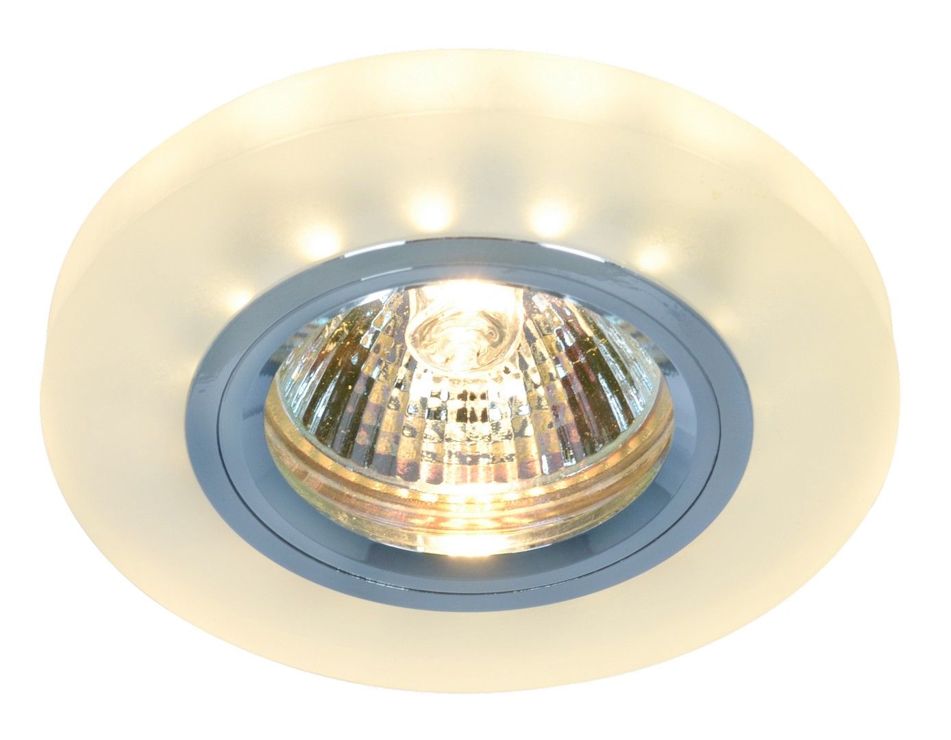 Врезной светильник ArteLamp A5331PL-1WH, хром/белый