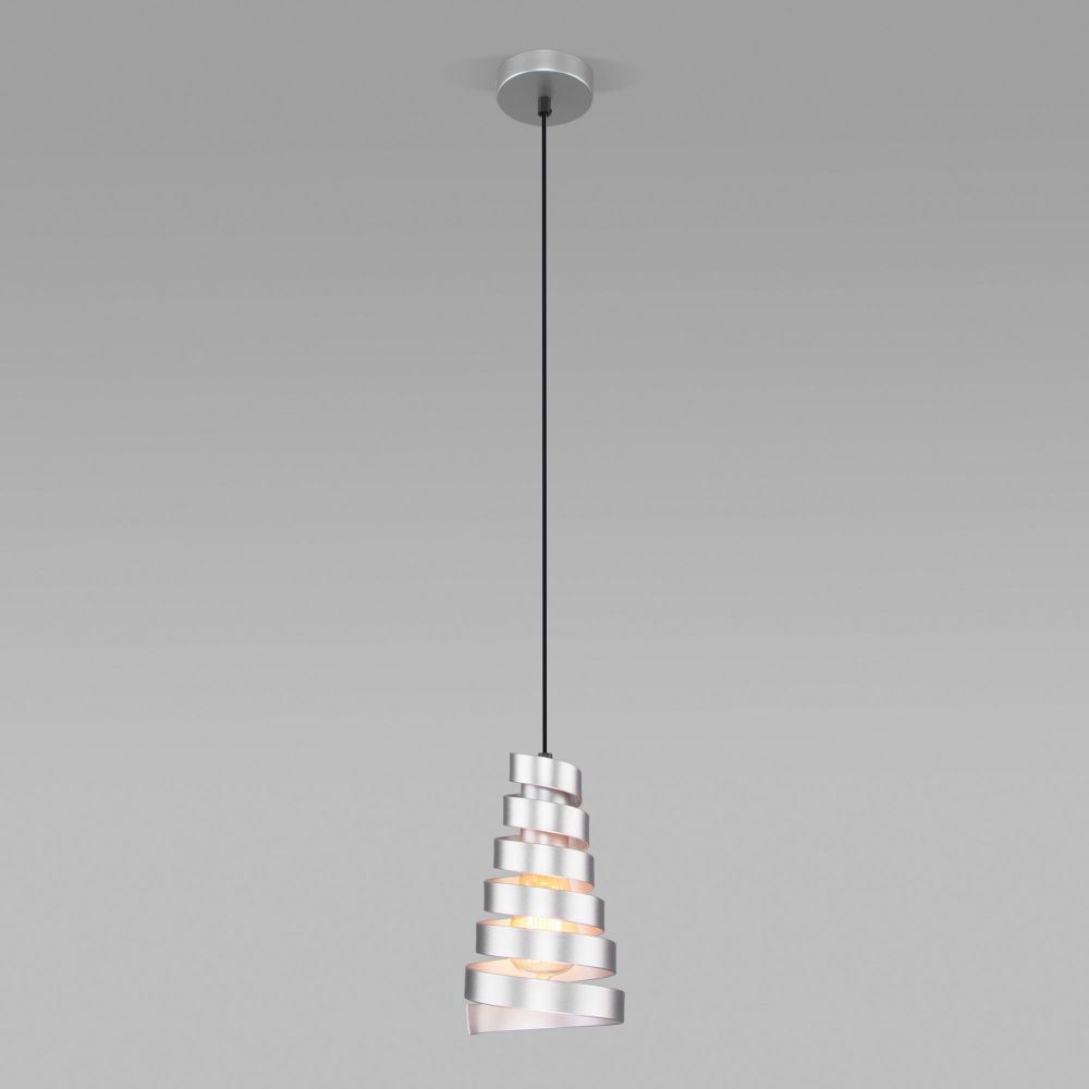 Подвесной светильник 15 см Eurosvet Storm 50058/1 серебро