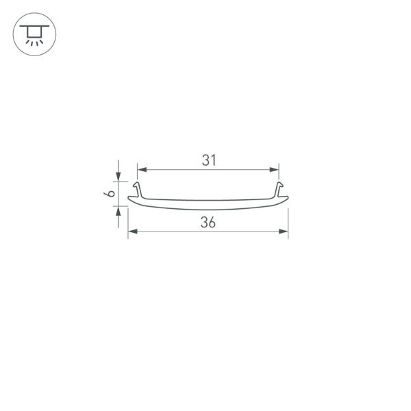 Экран STRETCH-S-35-CEIL-CENTER-100m (GAMMA35) (Arlight, -) 045380