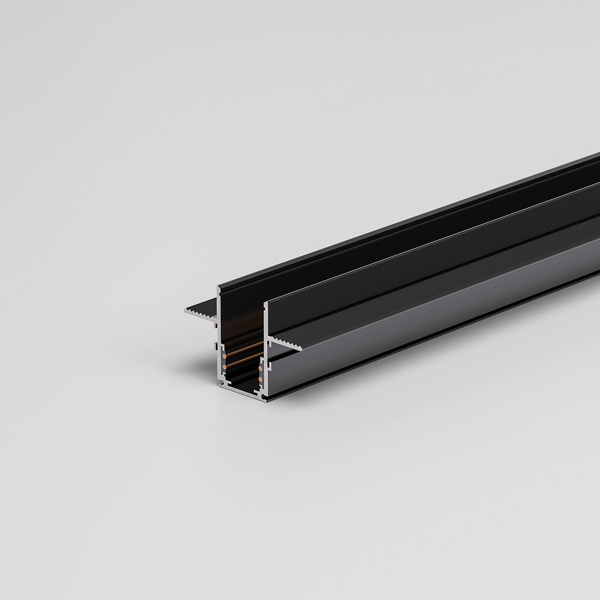 Шинопровод встраиваемый Elektrostandard Slim Magnetic под ГКЛ 12,5мм 85208/00, черный 