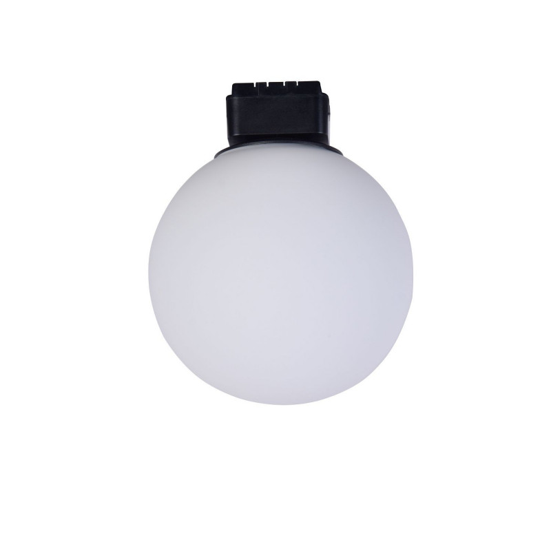 Потолочный светильник Favourite Unika 4155-1U, D100*H120, магнитный светильник черного цвета на шинопровод с плафоном из белого выдувного стекла