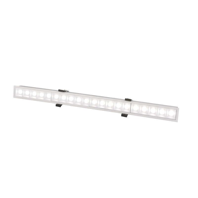 Потолочный светильник Favourite Roshni 3084-10C, L544*W42*H50, врезной прожекторный светильник, каркас белого цвета, возможность составления комбинации из нескольких светильников