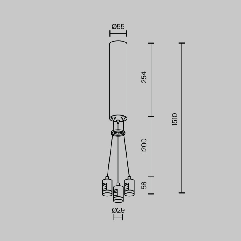 Подвесной набор для шинопровода Maytoni Flarity TRA154SW-BB-R-BS, латунь