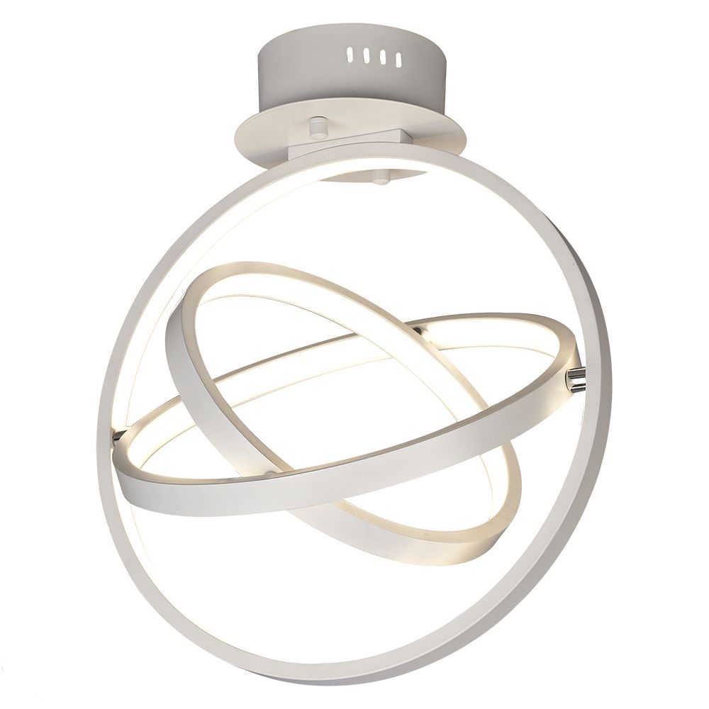 Люстра потолочная LED ORBITAL 5746 Mantra, LED, диаметр 35 см, цвет белый/хром.