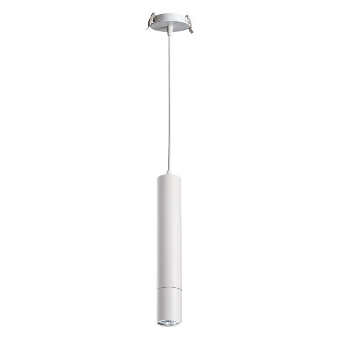 Встраиваемый подвесной светильник Novotech Pipe 370402, Ø 5 см, GU10, белый