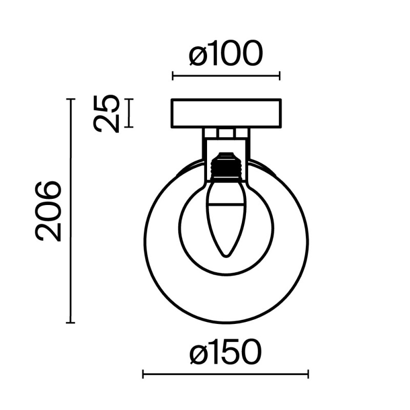 Бра 20,6*15*15*15 см, 1 G9*20W Basic form MOD521WL-01G1 Maytoni, Золото