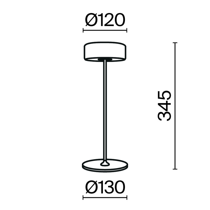 Настольная лампа 12*34,5 см, LED, 3W, 4000К, Maytoni AI Collaboration MOD229TL-L3G3K2 золотой