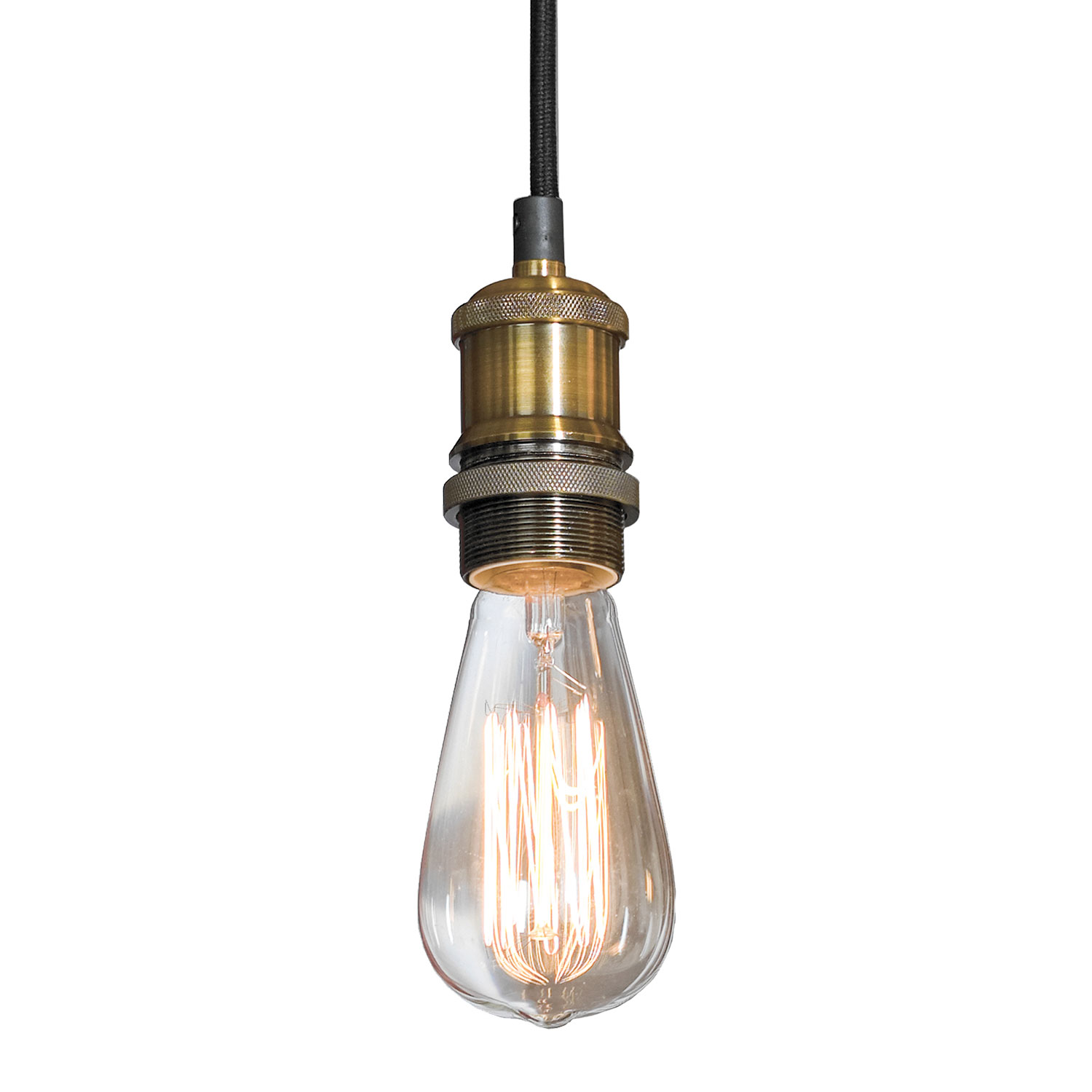 Подвесной светильник 10 см, 1*E27*10W 4100K Lussole Centereach GRLSP-9888 черный/бронзовый