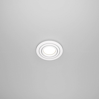 Светильник, 9 см, белый, Maytoni Atom DL023-2-01W, встраиваемый