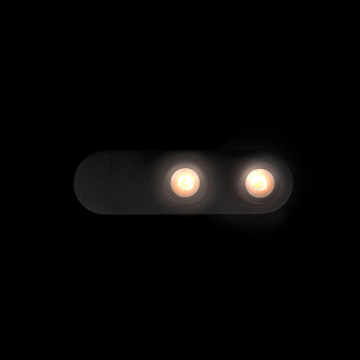 Накладной светильник 25*7,5*7 см, 2*LED*7W 4000K LOFT IT Quiet 10320/2 Black черный