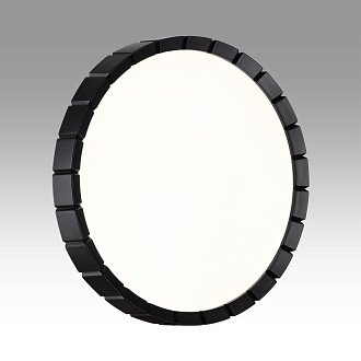 Cветильник 33,6*6,4 см, LED 30W, 4000 К, IP43, белый/черный, пластик Sonex Atabi Black, 7649/CL
