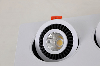 Врезной светильник Favourite Cardine 2417-2U, L230*W120*H35, cutout:L190*W95, белый