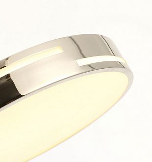 Потолочный светильник F-Promo Pall 2744-1C, D300*H50, хром, белый матовый рассеиватель