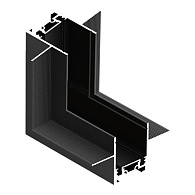 Угол-соединитель "потолок-стена" для встраиваемого шинопровода ST LUCE Skyflat ST069.409.11 черный