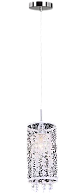 Подвесной светильник с хрусталем 13 см Eurosvet Laguna 1181/1 хром