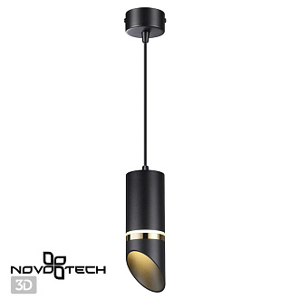 Светильник 6 см, NovoTech DELTA 370909, черный-золото