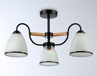 Светильник подвесной 61*16*27 см, E27 W, К, черный, хром Ambrella Traditional Modern TR3033241