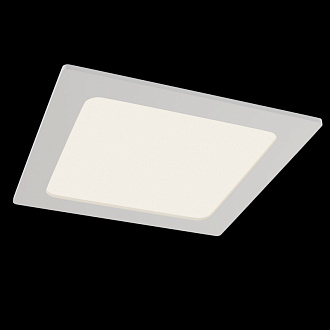 Светильник, 25 см, 18W, 4000К, белый, дневной свет, Maytoni Stockton DL022-6-L18W, встраиваемый светодиодный