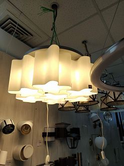 Люстра подвесная Lightstar Simple Light 802160 белая, диаметр 54 см