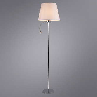 Торшер 38 см, Arte Lamp Elba A2581PN-2CC, хром