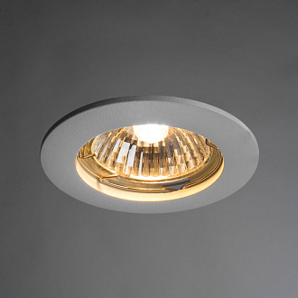 Врезной светильник Arte Lamp Praktisch A2103PL-1WH, белый