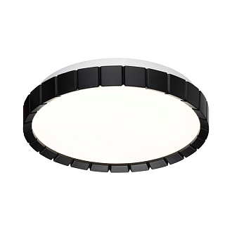 Cветильник 33,6*6,4 см, LED 30W, 4000 К, IP43, белый/черный, пластик Sonex Atabi Black, 7649/CL