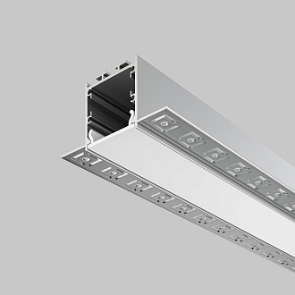 Алюминиевый профиль  Встраиваемый 35*71,5*2000 мм для светодиодной ленты Maytoni Led strip Серебро ALM-7135-S-2M