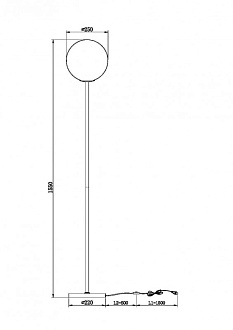 Светильник 155 см, Maytoni Ring MOD013FL-01W, белый