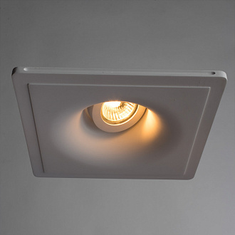 Светильник встраиваемый гипс Arte-Lamp INVISIBLE A94010PL-1WH,белый